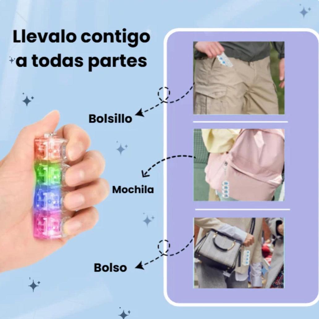 KeyStress™ Mini teclado Anti‑Estrés, llavero Fidget