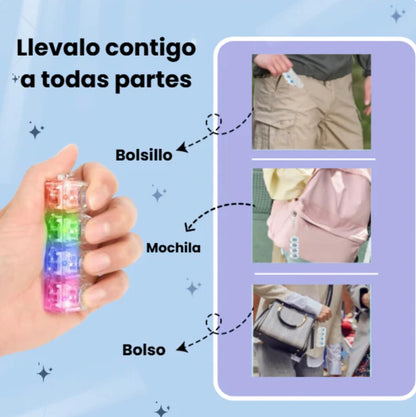 KeyStress™ Mini teclado Anti‑Estrés, llavero Fidget